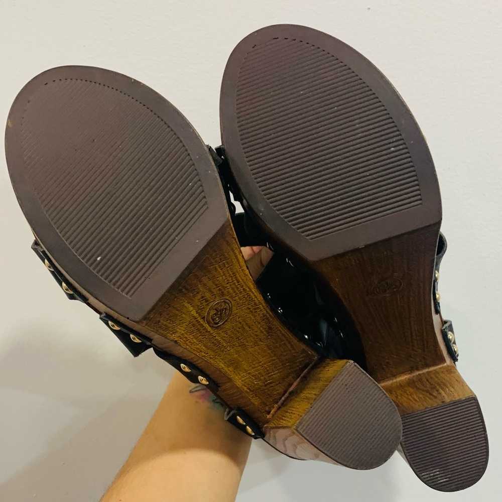 Black sandal heels NWOT size 8.5 - Picture 3 of 8